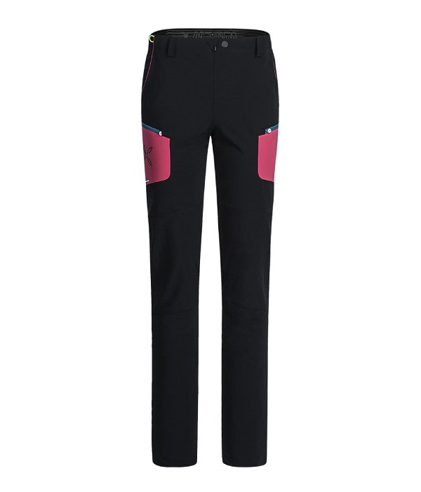 Montura dámské kalhoty Brick, černá/růžová, L